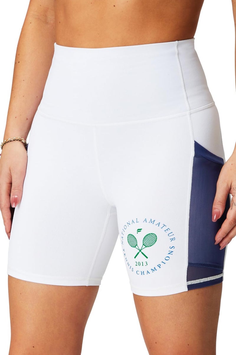 Fabletics Women's On-The-Go PowerHold® Ultra HW 6'' Short, Maximum Compression, Flattering - Image 1